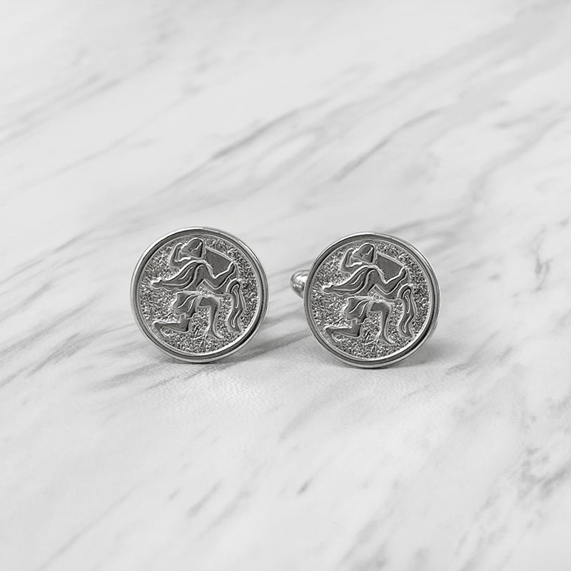 Aquarius Sterling Silver Cufflinks