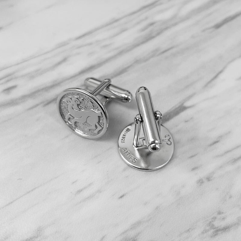 Aries Sterling Silver Cufflinks