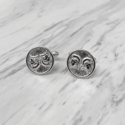 Gemini Sterling Silver Cufflinks