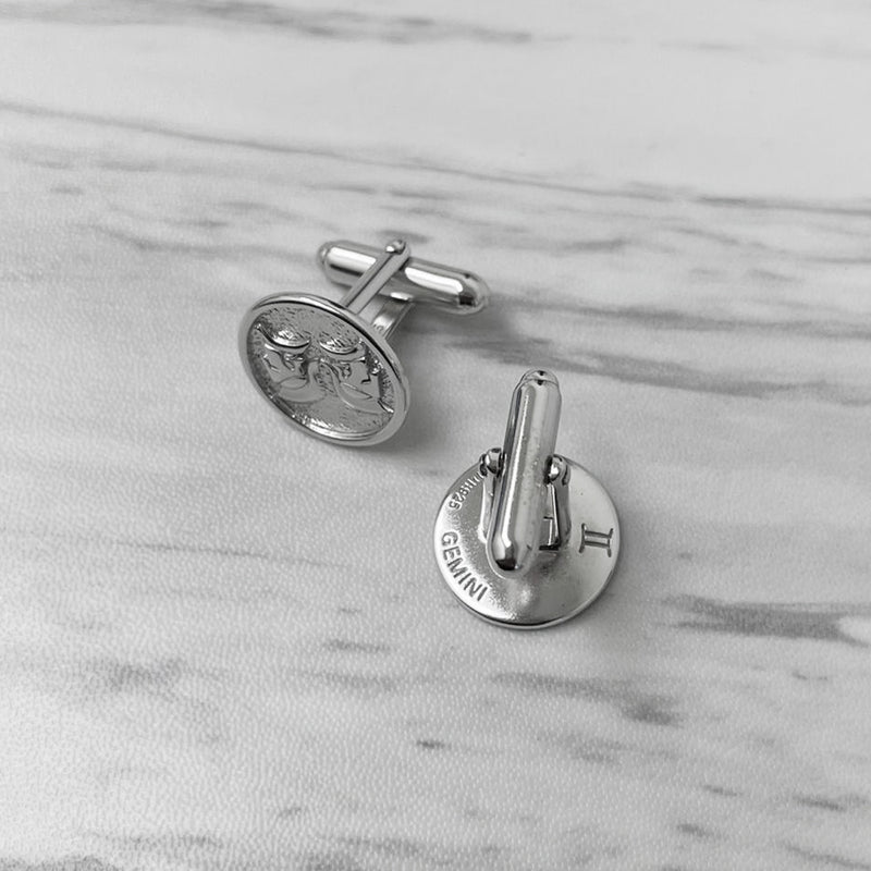 Gemini Sterling Silver Cufflinks
