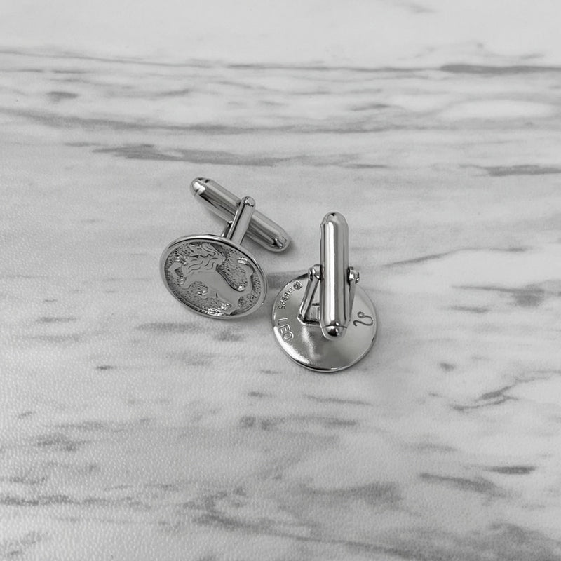 Leo Sterling Silver Cufflinks