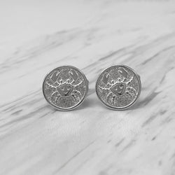 Cancer Sterling Silver Cufflinks
