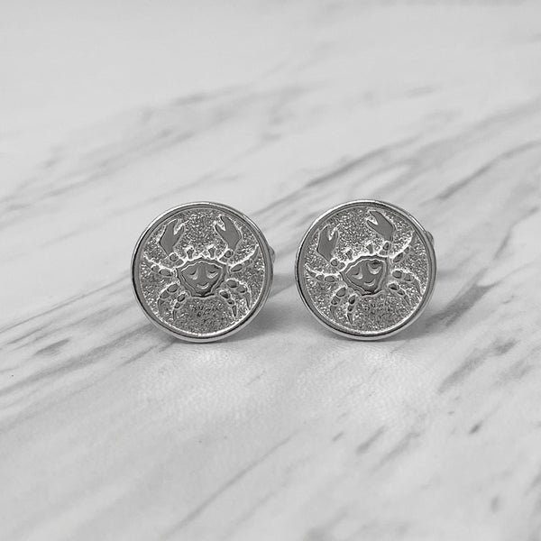Cancer Sterling Silver Cufflinks