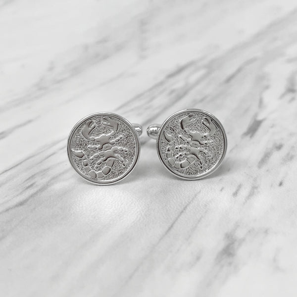 Scorpio Sterling Silver Cufflinks
