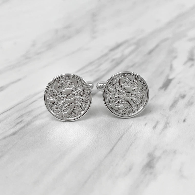 Scorpio Sterling Silver Cufflinks