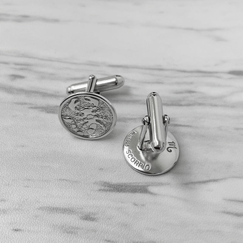 Scorpio Sterling Silver Cufflinks