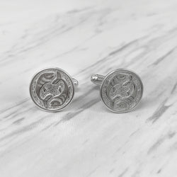 Pisces Sterling Silver Cufflinks