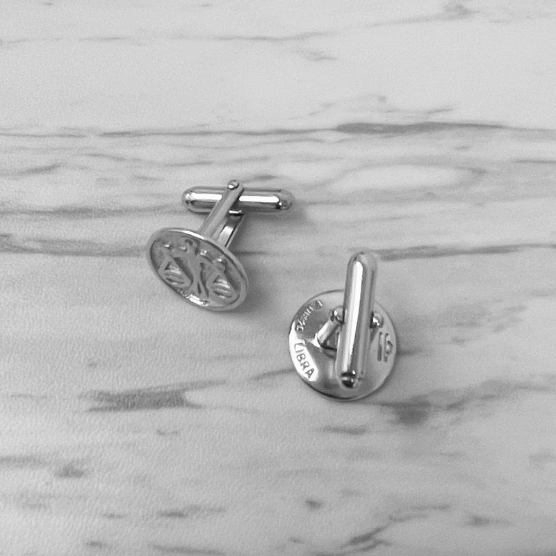 Libra Sterling Silver Cufflinks
