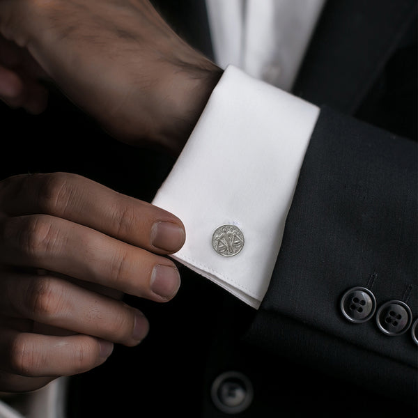 Libra Sterling Silver Cufflinks