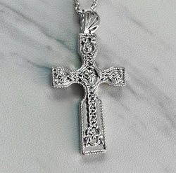 Sterling Silver Celtic Knot Cross Necklace - Divine Box