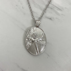 Sterling Silver Jesus Calming the Storm Necklace - Divine Box