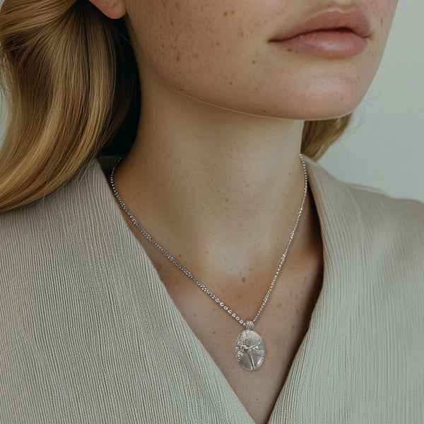 Sterling Silver Jesus Calming the Storm Necklace - Divine Box