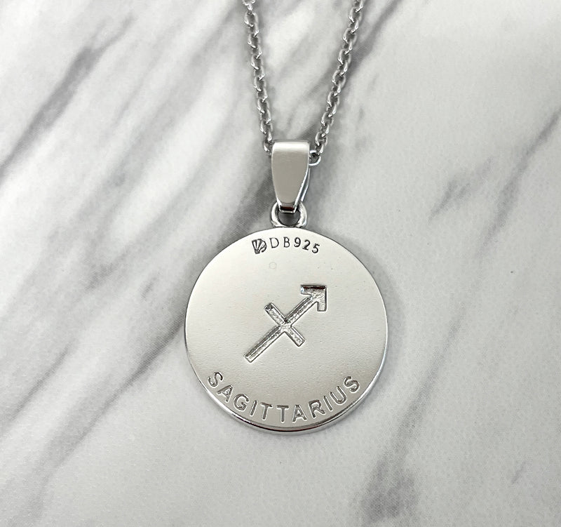 Sagittarius Zodiac Necklace for Women - Sterling Silver - Divine Box
