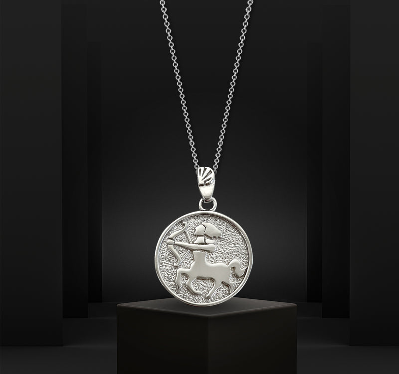 Sagittarius Zodiac Necklace for Women - Sterling Silver - Divine Box