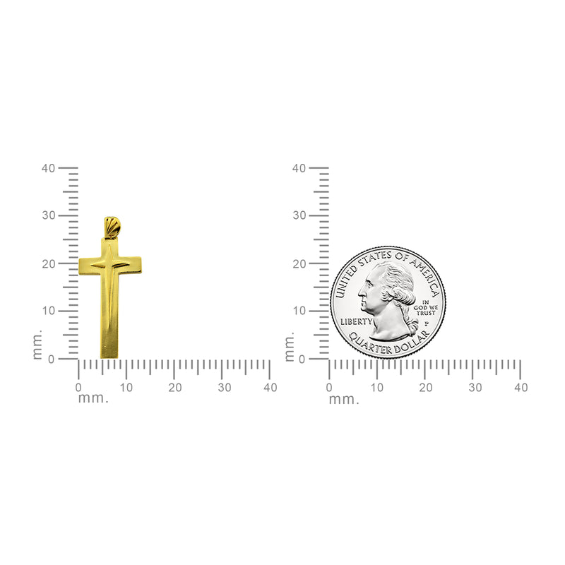 18K Gold Vermeil Star Cross Necklace - Divine Box
