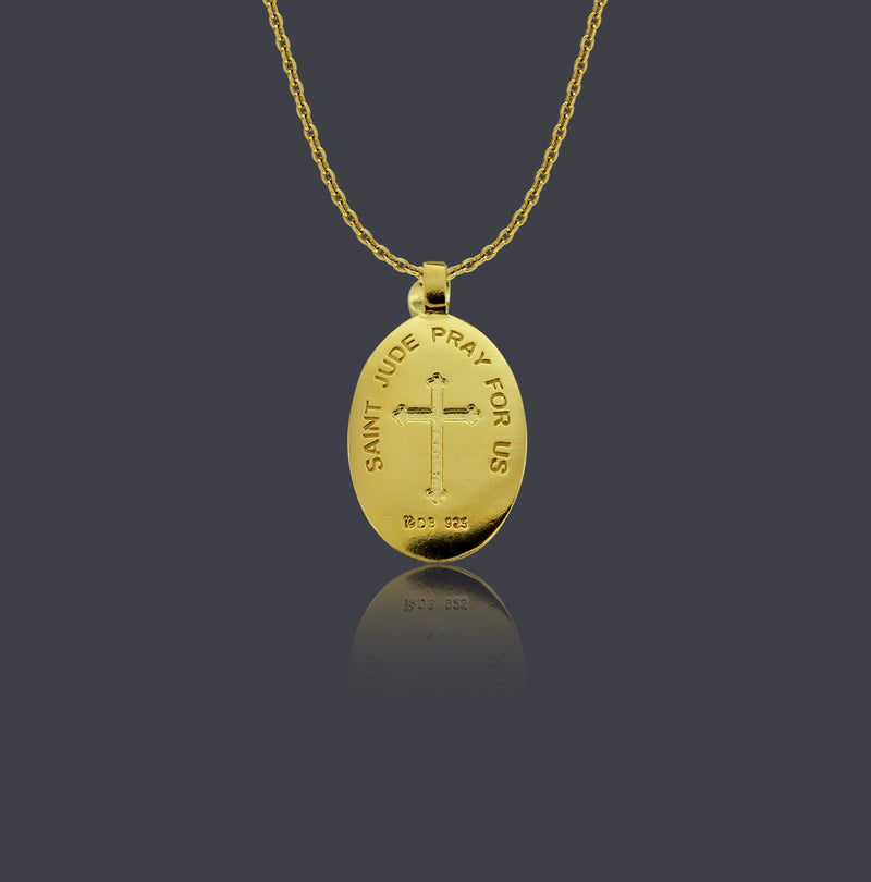 18K Gold Vermeil Saint Jude Necklace - Divine Box