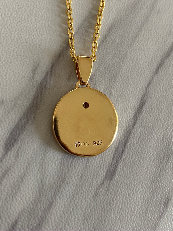 18K Gold Vermeil Fleur De Lis Necklace - Divine Box