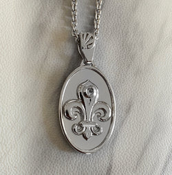 Sterling Silver Fleur De Lis Necklace - Divine Box