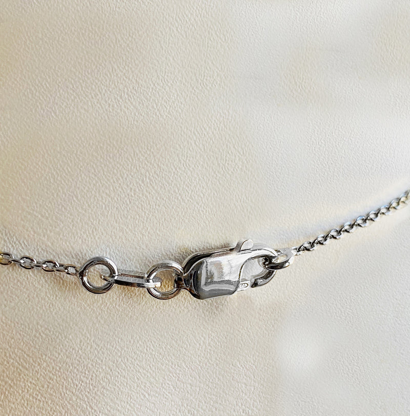 Antique Finish Sterling Silver Fleur De Lis Necklace - Divine Box